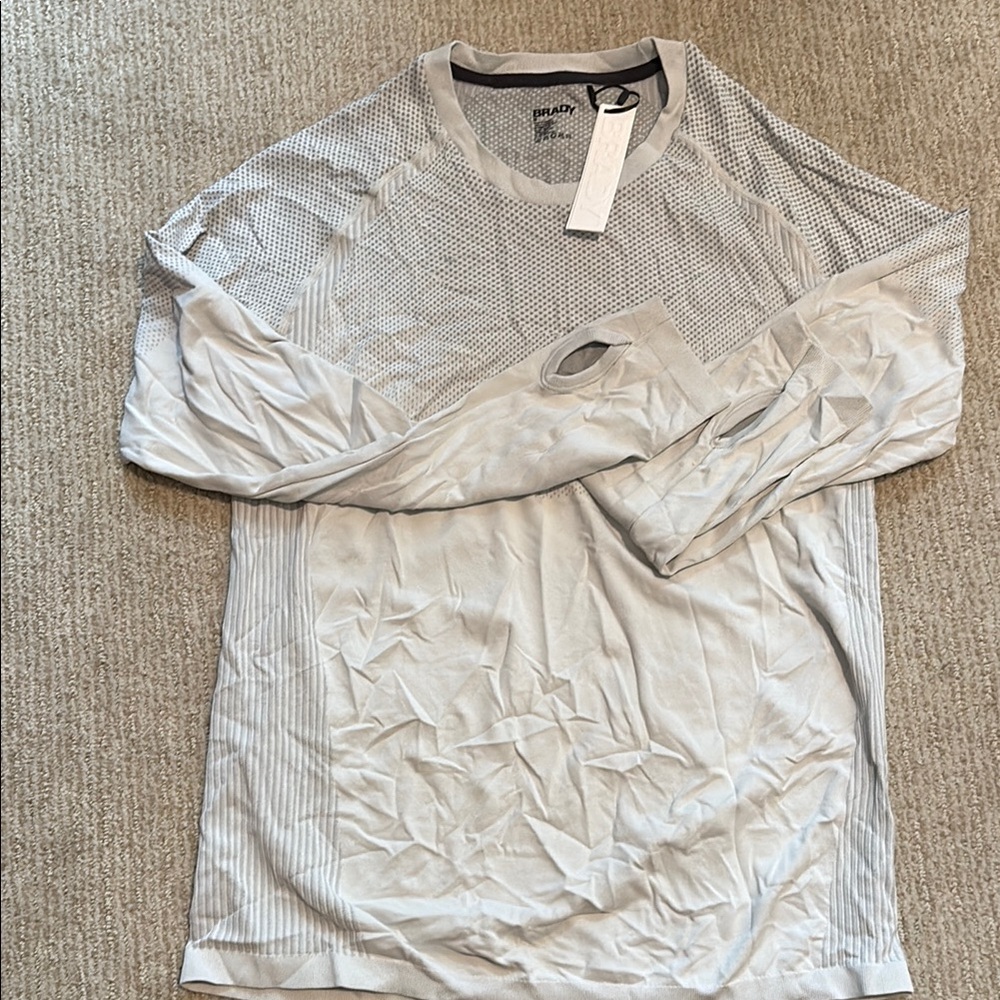 Gray Long Sleeve Tee Classic Design
